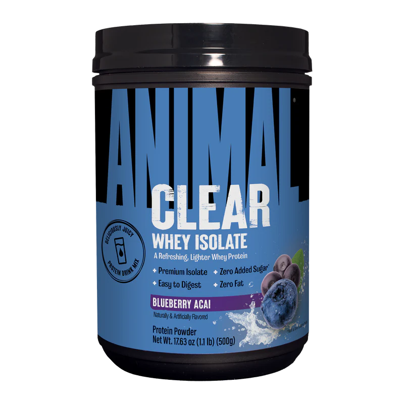 Animal Clear Whey Isolate - 1.1lb Blueberry Acai