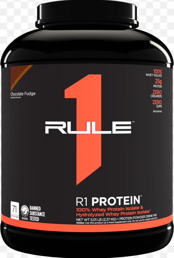 Rule 1 R1 Protein Isolate - 1lb Chocolate Fudge