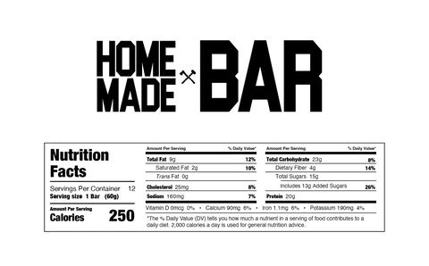 AXE&SLEDGE HOME MADE PROTEIN BAR